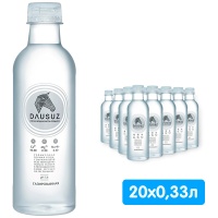 Вода Dausuz 0.33 литра, газ, пэт, 20 шт. в уп.