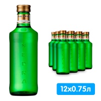 Вода Nedra 0.75 литра, газ, стекло, 12 шт. в уп.