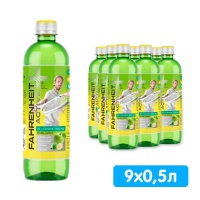 Напиток Фаренгейт Актив / Fahrenheit Active со вкусом фейхоа и яблока 0.5 литра, без газа, пэт, 9 шт. в уп.	