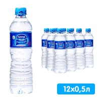 Вода Nestle Pure Life 0.5 литра, без газа, пэт,12 шт. в уп.