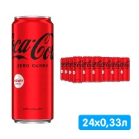 Coca-cola Zero / ���� ���� ���� ������ 0.33 �����, �/�, 24 ��. � ��.