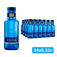 Вода Solan de Cabras 0.33 литра, газ, стекло, 24 шт. в уп.