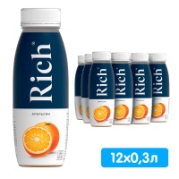 Нектар Rich апельсин 0.3 литра, пэт, 12 шт. в уп.