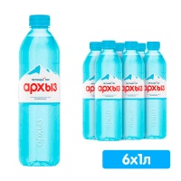 Вода Легенда Гор Архыз 1 литр, без газа, пэт, 6 шт. в уп.