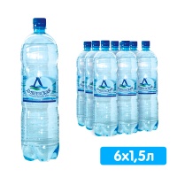 Вода Дивеевская 1.5 литра, без газа, пэт, 6 шт. в уп.