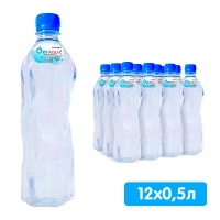 Вода OxyAqua / ОксиАква премиум 0.5 литра, без газа, пэт, 12 шт. в уп.