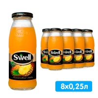 Сок Свелл / Swell ананасовый 0.25 литра, 8 шт. в уп.