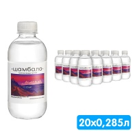 Вода Шамбала 0.285 литра, без газа, пэт, 20 шт. в уп.