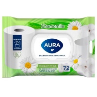 Влажная туалетная бумага Aura 72 шт.