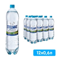 Вода Stelmas детская 3+, 0.6 литра, без газа, пэт, 12 шт. в уп.