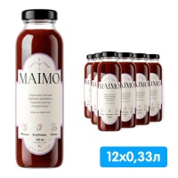 Нектар Maimo яблоко-клубника-кизил 0.33 литра, стекло, 12 шт. в уп.