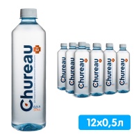 Вода Чуровская / Chureau 0.5 литра, без газа, пэт, 12 шт. в уп.