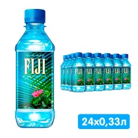Вода Фиджи / Fiji 0.33 литра, без газа, пэт, 24 шт. в уп.