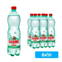 Вода Саирме / Sairme 1 литр, газ, пэт, 6 шт. в уп.