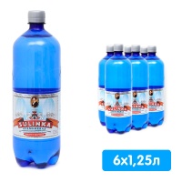 Вода Сулинка / Sulinka кремниевая 1.25 литра, газ, пэт, 6 шт. в уп.