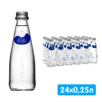 Природная вода Baikal Pearl / Жемчужина Байкала 0.25 литра, без газа, стекло, 24 шт. в уп.