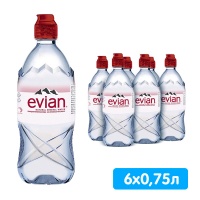 ���� Evian 0.75 �����, �����, ��� ����, ���, 6 ��. � ��.