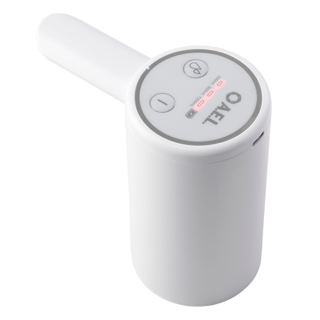 Помпа AEL DP-MW600 на аккумуляторе от USB для 19л бутылей, белая