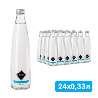 Вода Rioba 0.33 литра, без газа, стекло, 24 шт. в уп.