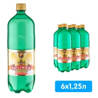 Вода Сулинка / Sulinka 1.25 литра, газ, пэт, 6 шт. в уп.