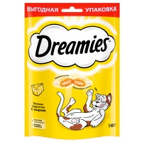 Лакомство Dreamies подушечки для кошек с сыром 140 гр