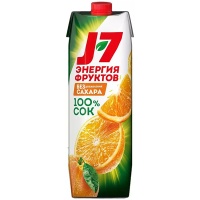 Апельсиновый сок J7 / Джей Севен с мякотью 0.97 литра