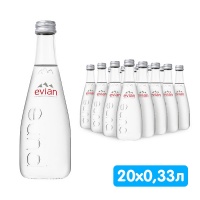 ���� Evian 0.33 �����, ��� ����, ������, 20 ��. � ��.