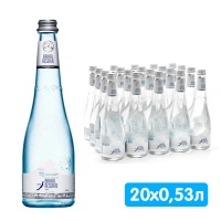 Вода Байкал Резерв / Baikal Reserve 0.53 литра, газ, стекло, 20 шт. в уп.