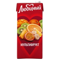 Напиток сокосодержащий Любимый Мультифрукт 0.95 литра
