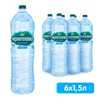 Вода Черноголовка детская 1.5 литра, без газа, пэт, 6 шт. в уп.