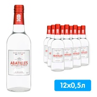 Вода Абатий / Abatilles 0.5 литра, газ, стекло, 12 шт. в уп.