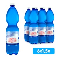 Вода Лауретана / Lauretana 1.5 литра, без газа, пэт, 6 шт. в уп.