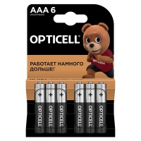 Батарейки Opticell Basic AAA 6 шт. в уп.