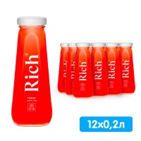 Сок Рич / Rich томат 0.2 литра, стекло, 12 шт. в уп.