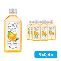 Окси Баланс / Oxy Balance Tonus апельсин, груша 0.4 литра, пэт, 9 шт. в уп.