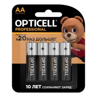 Батарейки Opticell Professional AA 4 шт. в уп.