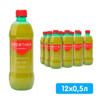 Напиток Спортиния / Sportinia Vitamine C Апельсин, яблоко, груша 0.5 литра, без газа, пэт, 12 шт. в уп.