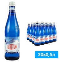 Вода Лауретана / Lauretana 0.5 литра, без газа, стекло, 20 шт. в уп.