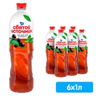 Холодный чай Святой источник Смородина 1 литр, пэт, 6 шт. в уп.