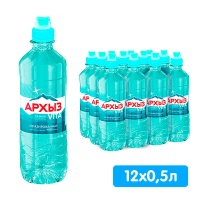 Вода Архыз Vita 0.5 литра, спорт, без газа, пэт, 12 шт. в уп.