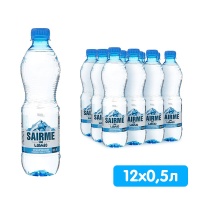 Вода Саирме / Sairme 0.5 литра, без газа, пэт, 12 шт. в уп.
