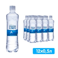 Вода Власов ключ 0.5 литра, без газа, пэт, 12 шт. в уп.