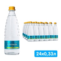 Вода Сан Бернардо / San Bernardo 0.33 литра, газ, стекло, 24 шт. в уп.
