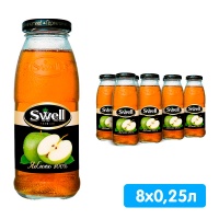 Сок Свелл / Swell яьлочный 0.25 литра, 8 шт. в уп.