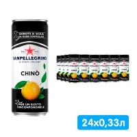Напиток San Pellegrino Chinotto померанец 0.33 литра, газ, ж/б, 24 шт. в уп.