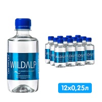 Вода Вильдальп / Wildalp 0.25 литра, без газа, пэт, 12 шт. в уп.
