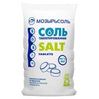 Соль таблетированная Мозырьсоль 25 кг