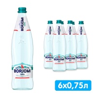 ���� ������� / Borjomi 0.75 �����, ���, ������, 6 ��. � ��.