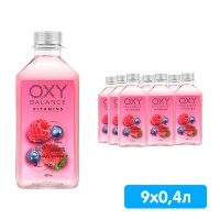 Окси Баланс / Oxy Balance ягодный микс 0.4 литра, пэт, 9 шт. в уп.