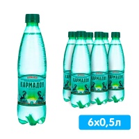 Вода Нижний Кармадон 0.5 литра, газ, пэт, 6 шт. в уп.